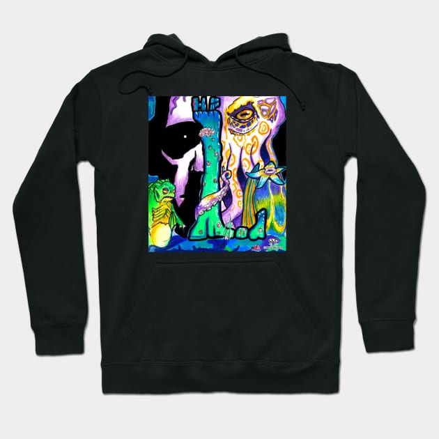 Lovecraft Illuminated Hoodie by santillanesarte